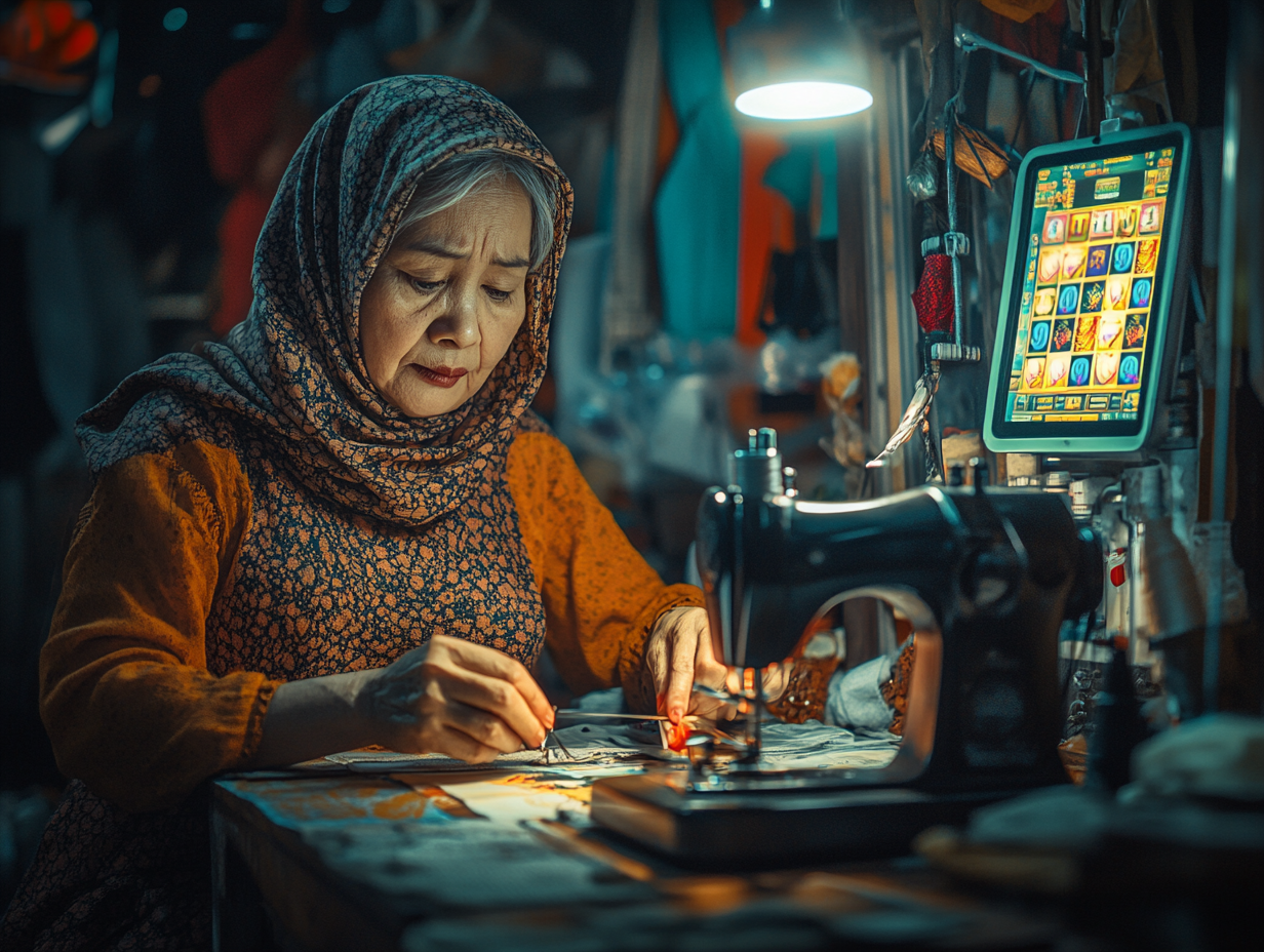Penjahit Rumahan Ini Cari Cuan Tambahan Lewat Slot Demo Gacor dan APK Slot Uang Asli Terpercaya